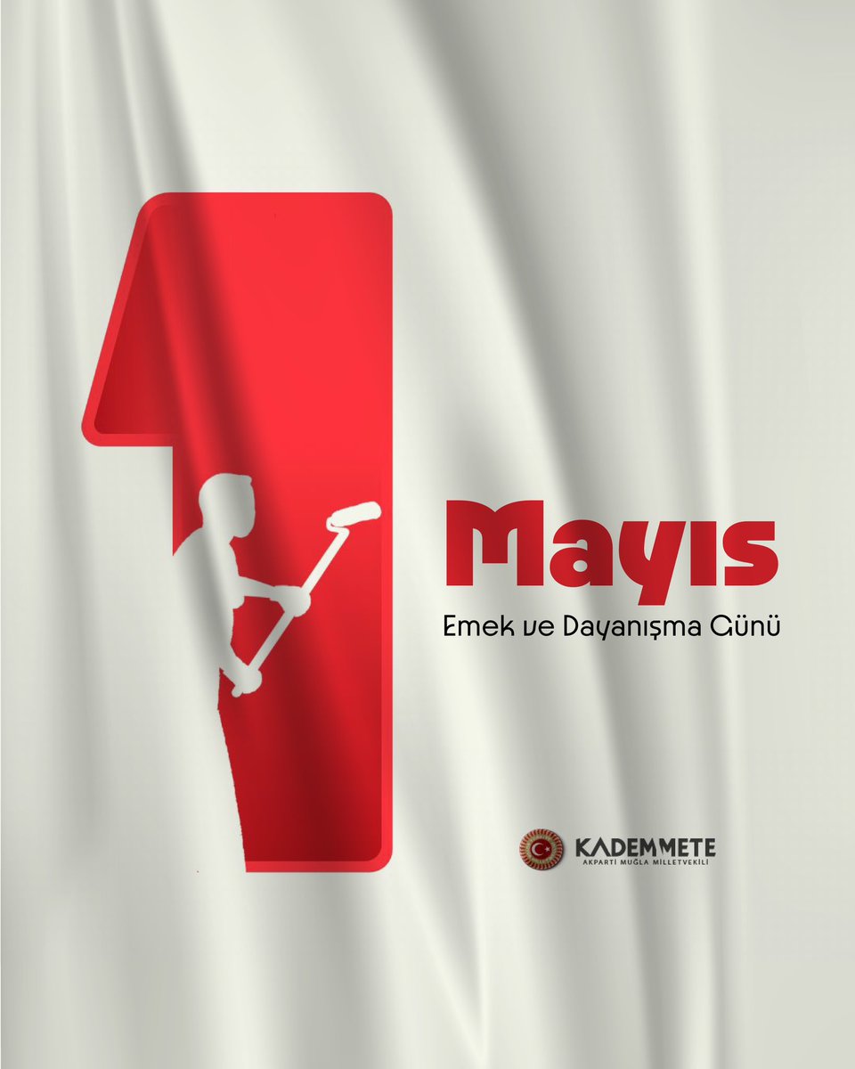 Tüm dünyada işçilerin birlik ve dayanışma günü olarak kutlanan 1 Mayıs’ın, hakkaniyetli ve adil şartlarda bir çalışma ortamına vesile olmasını temenni ediyor, 1 Mayıs Emek ve Dayanışma Gününü kutluyorum.