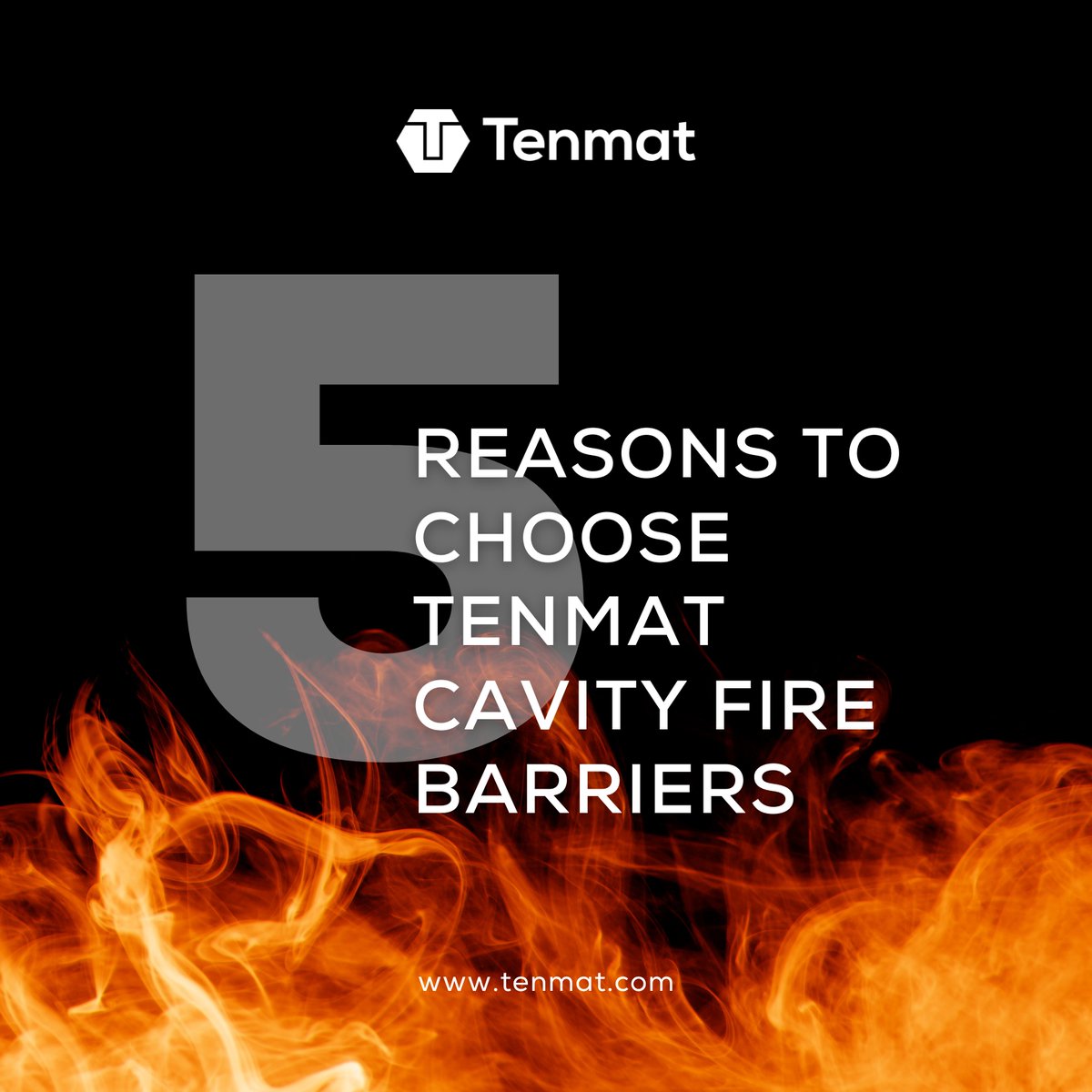 Need a reason to choose Tenmat barriers? Here's 5...

Head to shorturl.at/XAvuq for the list. 

#Fire #Construction