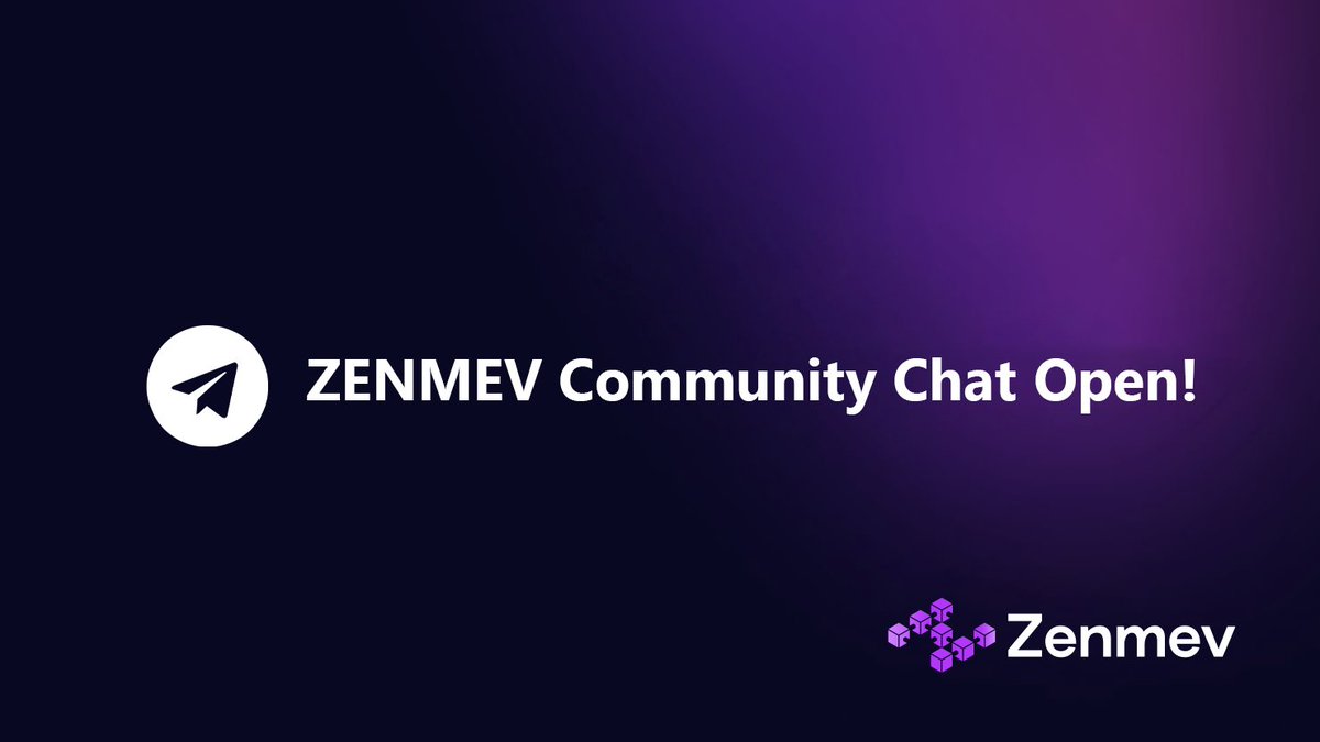 ZENMEV Community Chat is LIVE!

Join our official Telegram group to connect with fellow users, discuss MEV strategies, share staking insights, and get real-time support from the team.

Let’s grow together.
t.me/ZENMEV_CHAT
