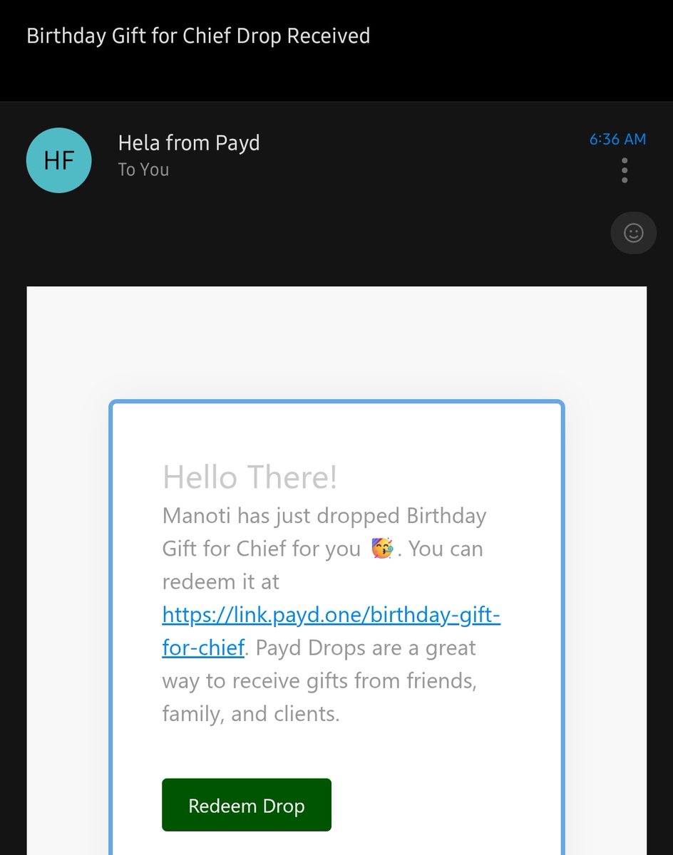 yesterday's highlight was getting payd drops for my birthday 😎