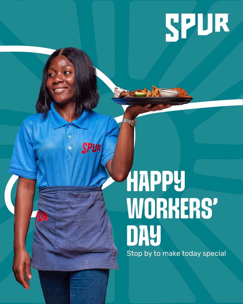 Today, we raise a toast to the hardworking heroes who keep things sizzling both in our kitchens and across the nation. 

Happy Workers’ Day from all of us at Spur! Keep shining, keep thriving.

#workersday #spursteakranches #spurnigeriaresturant #callandcollect