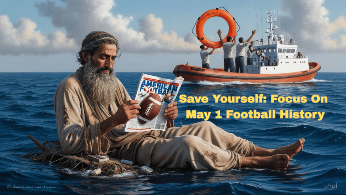 PigskinDispatch's tweet photo. On This Gridiron Day, May 1, Relive May 1st, a day etched in American football lore! From ownership changes that reshaped franchises to the collegiate gridiron's legendary figures, this date marks pivotal moments. #May01 #MayHistory https://t.co/BnH5tRxLuO @SportsHistoryHQ @nflpastplayers @TheSportsPage4
