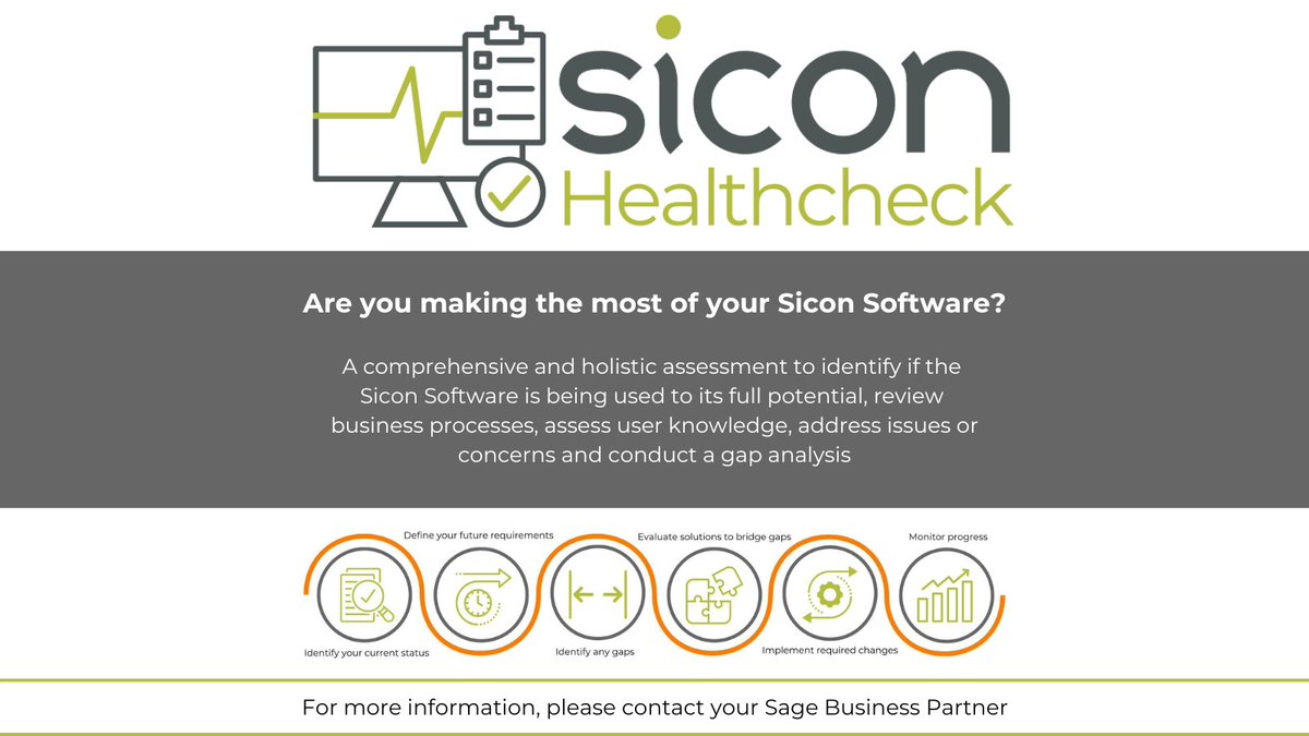 Utilise your Sicon Software with a #SiconHealthcheck

#Sicon