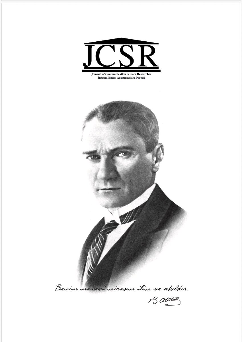 Journal of Communication Science Researches (JCSR) Mayıs 2025 (Cilt: 5 Sayı: 2) yayınlanmıştır. Yeni sayımız (Eylül 2025) için makale kabulü başlamıştır. Keyifli okumalar dileriz.

dergipark.org.tr/tr/pub/ibadergi