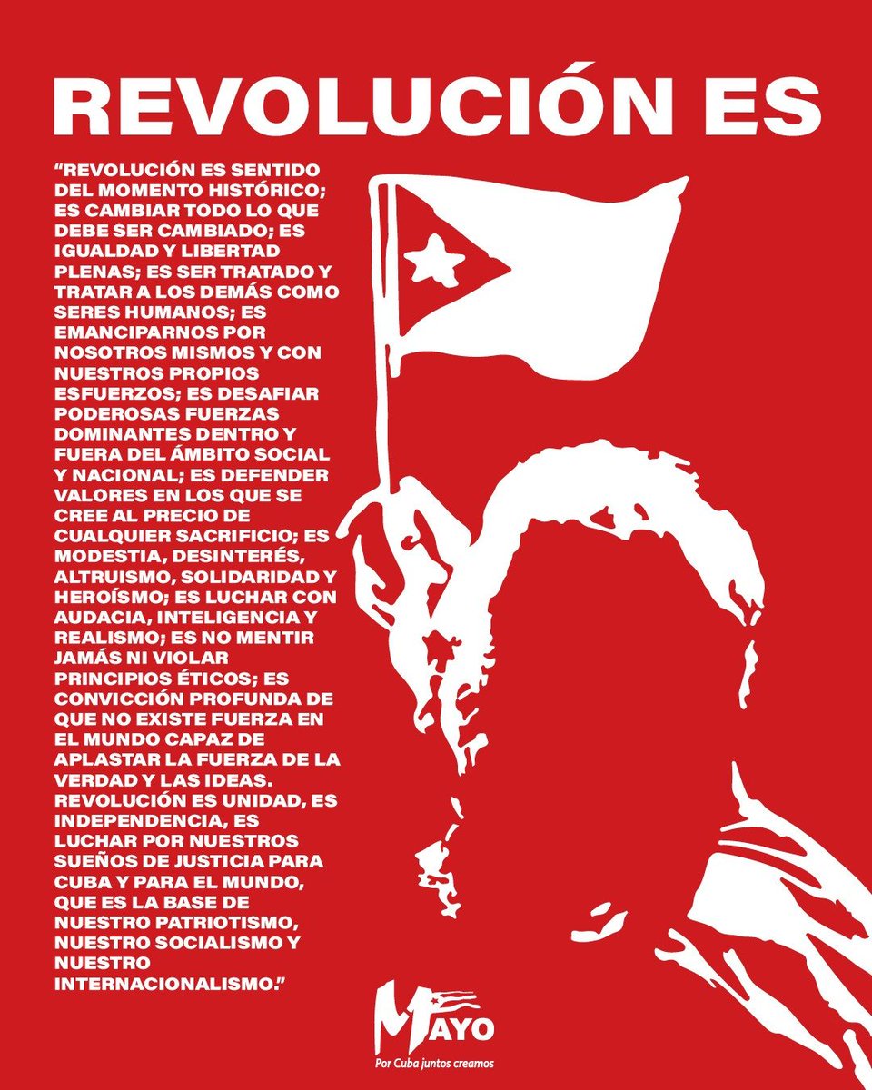 👉Un cuarto de siglo del Concepto de Revolución 💪🇨🇺...seguimos Firmes, Unidos y Victorios@s #CienfuegosXMásVictorias
#PorCubaJuntosCreamos
#FidelPorSiempre