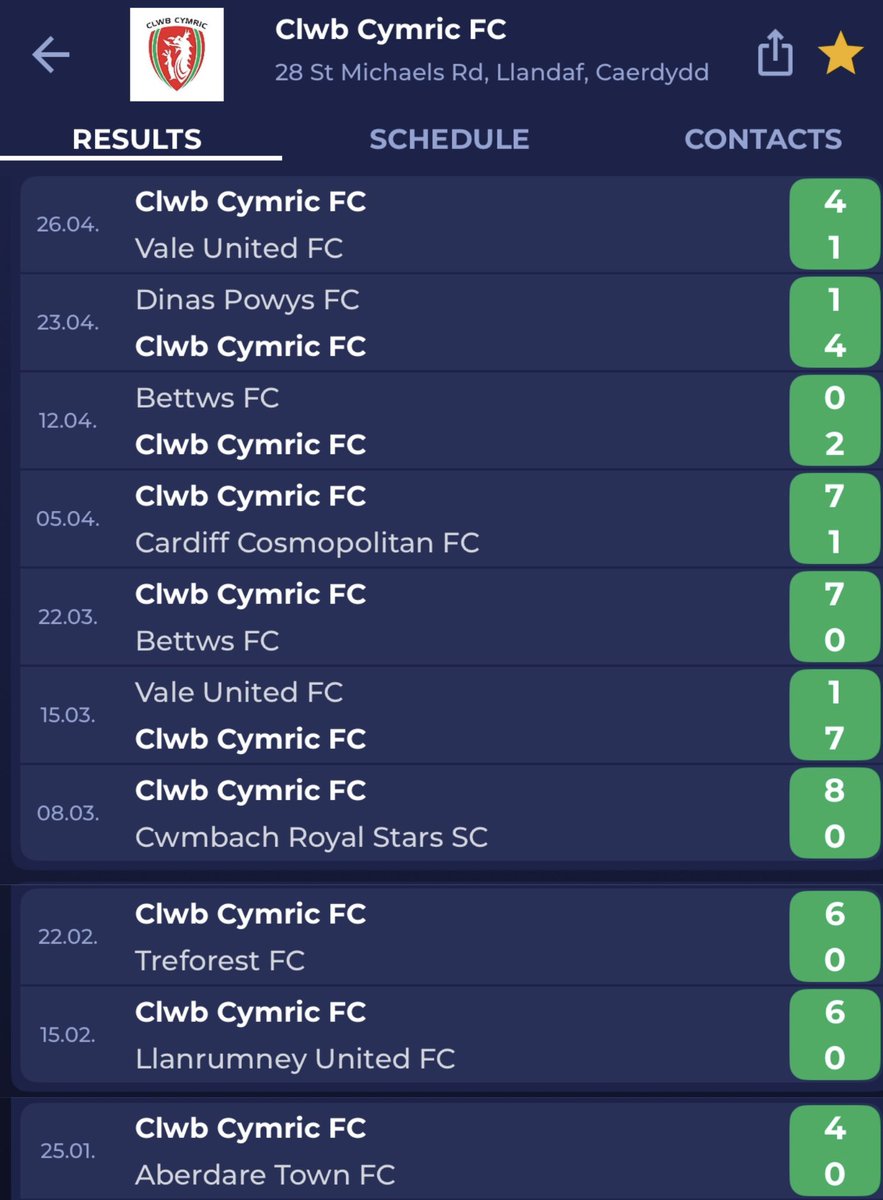 Clwb Cymric tweet media