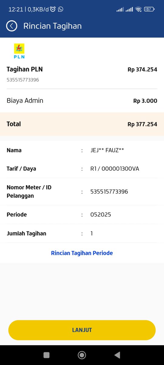 kozeck29's tweet photo. @pln_123 tolong dong jelaskan ini kenapa naik nya sampe 80% gini, udah dari bulan maret naik nya gak wajar https://t.co/8ha57A5Gb1