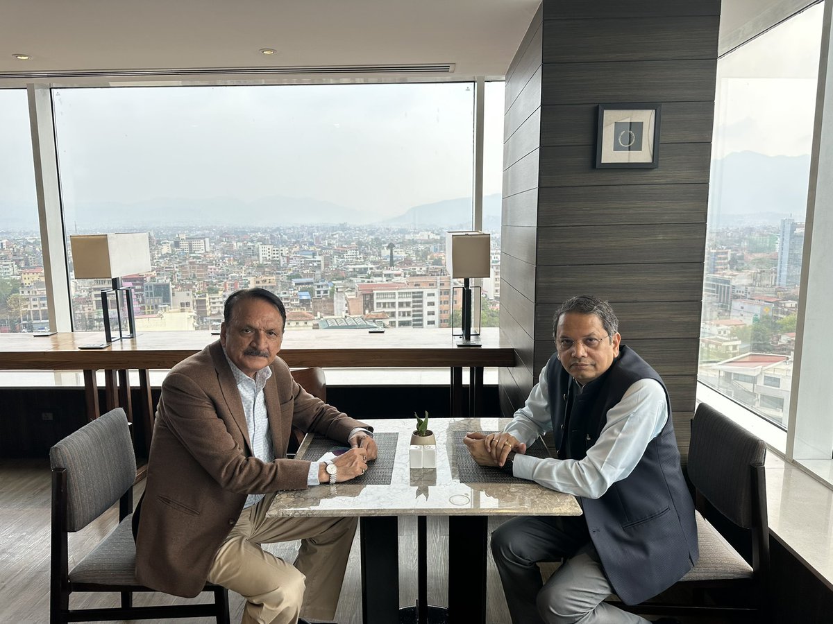 Dr Vijay Chauthaiwale (@vijai63) on Twitter photo One-to-one interaction with Nepali leaders from various political parties continues in Kathmandu. Met Shri Madhav Nepal (CPN-US) <a href="/ncp_madhavnepal/">Madhav Kumar Nepal</a> , Shri Janardan Sharma (CPN-MC) <a href="/JSPrabhakar/">Janardan Sharma</a>, Dr Shekhar Koirala <a href="/Shekharnc/">Dr Shekhar Koirala</a> and Dr Prakash Sharan Mahat <a href="/DrPSMahat/">Dr. Prakash S. Mahat</a> (both NC) One-to-one interaction with Nepali leaders from various political parties continues in Kathmandu. Met Shri Madhav Nepal (CPN-US) <a href="/ncp_madhavnepal/">Madhav Kumar Nepal</a> , Shri Janardan Sharma (CPN-MC) <a href="/JSPrabhakar/">Janardan Sharma</a>, Dr Shekhar Koirala <a href="/Shekharnc/">Dr Shekhar Koirala</a> and Dr Prakash Sharan Mahat <a href="/DrPSMahat/">Dr. Prakash S. Mahat</a> (both NC)