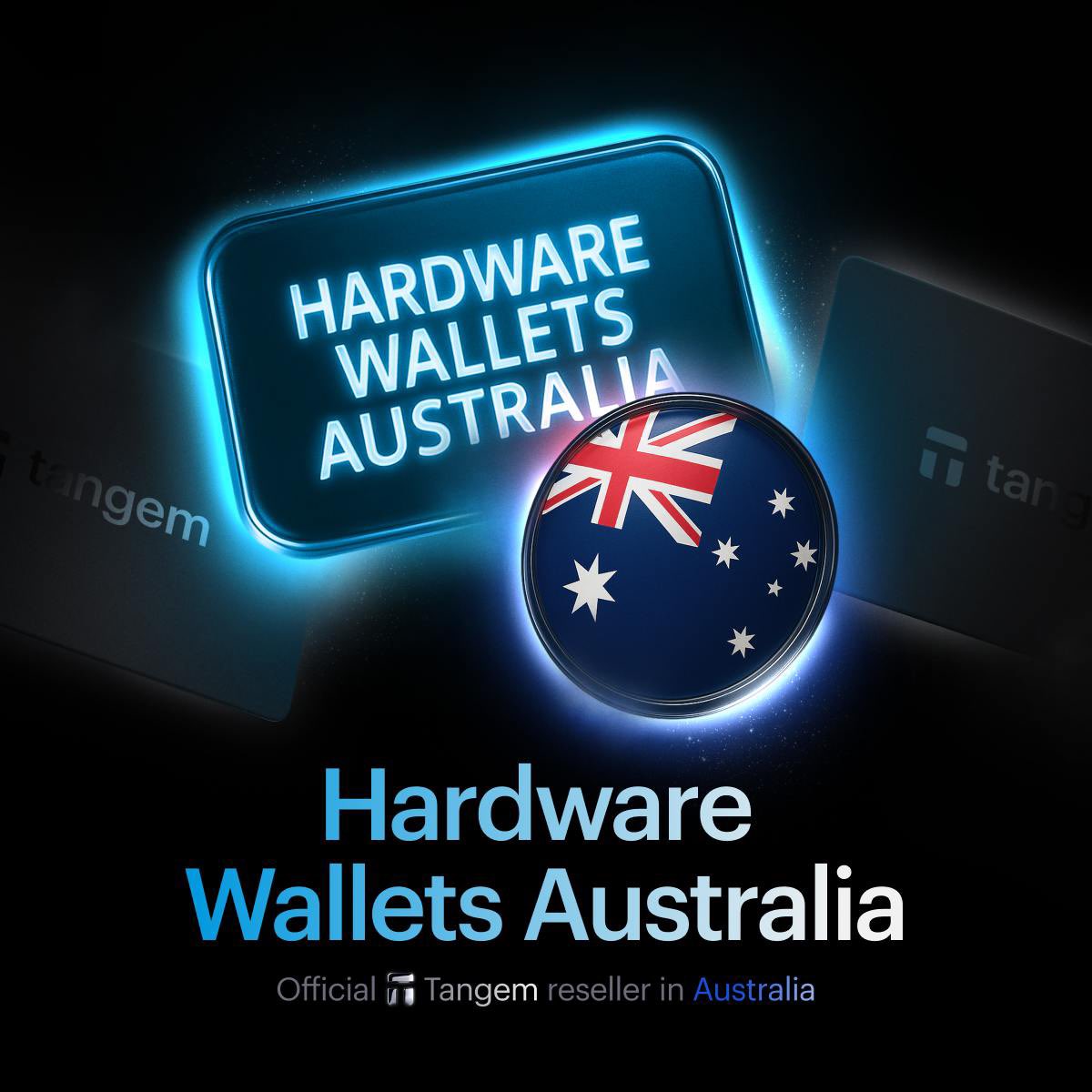 Aussie & Kiwi crypto fans! 🇦🇺🇳🇿 Order your Tangem Wallet via our  partner, Hardware Wallets. Get next-day delivery in Australia or within a  week in New Zealand. Secure your crypto with the