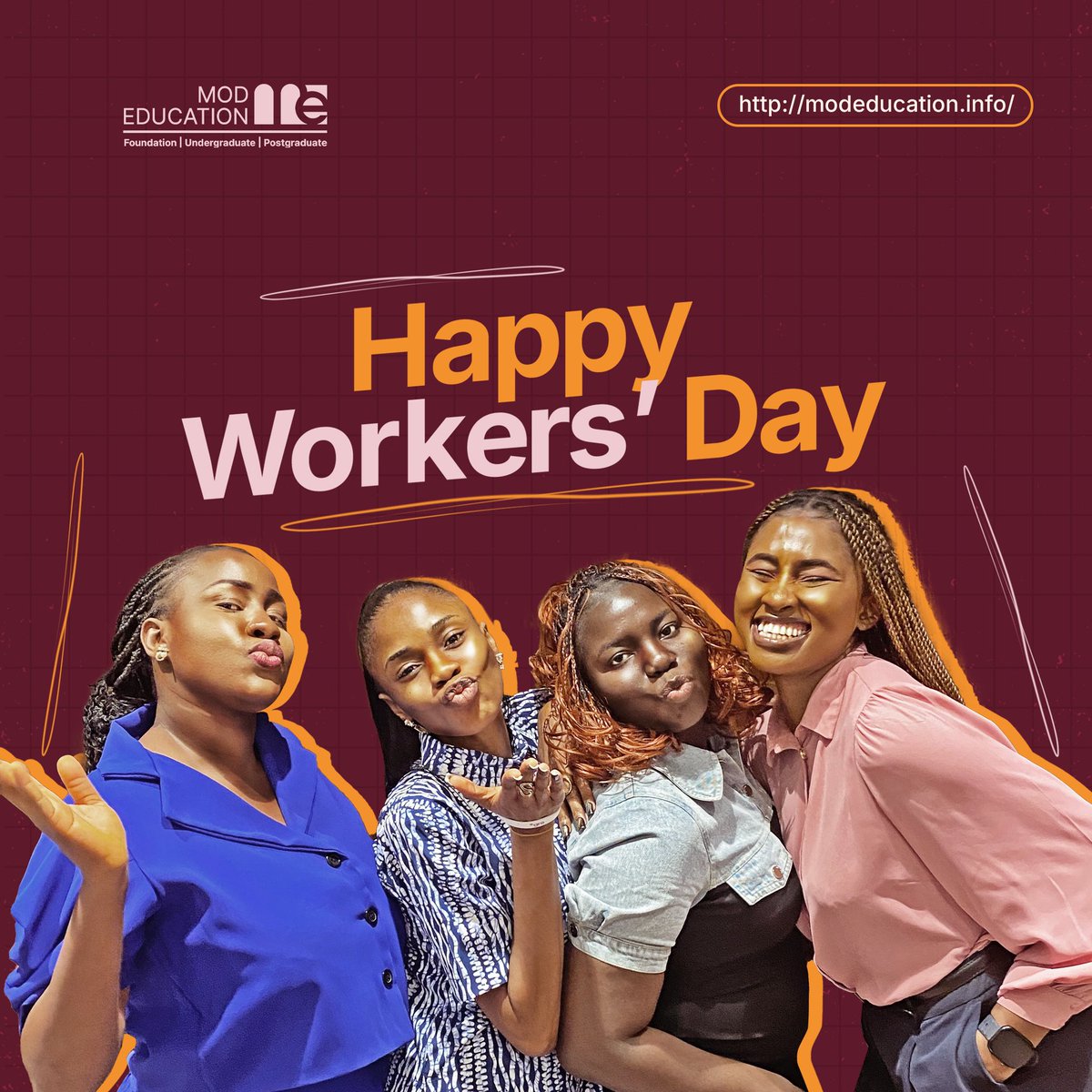 modedunigeria's tweet photo. Today, as we celebrate Workers’ Day, we honor the contributions of workers around the world, and especially, we celebrate our incredible team.

Wishing you a joyful Workers’ Day and a month filled with growth, peace, and success!

#workersday #LabourDay #modeducation https://t.co/M56ipp8DQ0