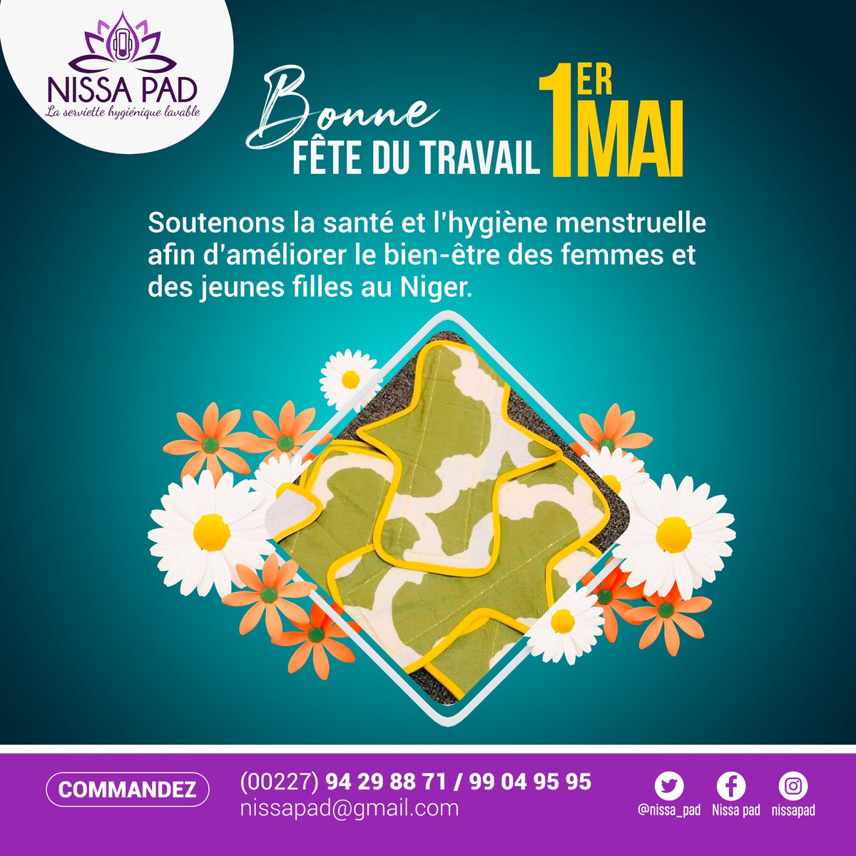 Chez Nissa Pad le travail nous libère 
Bonne fête des travailleurs à tous 
1 er Mai