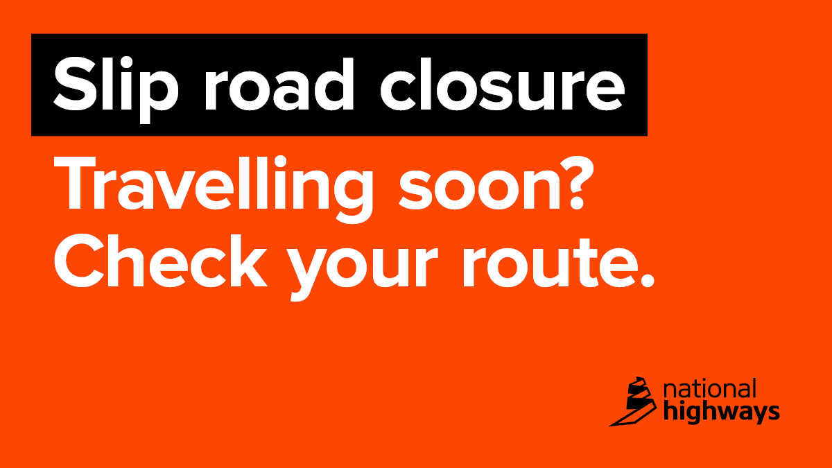 REMINDER - The #M4 J22 westbound entry slip road remains closed for resurfacing works following a diesel spillage.

No access to the #M4 #PrinceofWalesBridge from the #M49. Traffic should continue on #M5 north to join the #M4 westbound at J20.