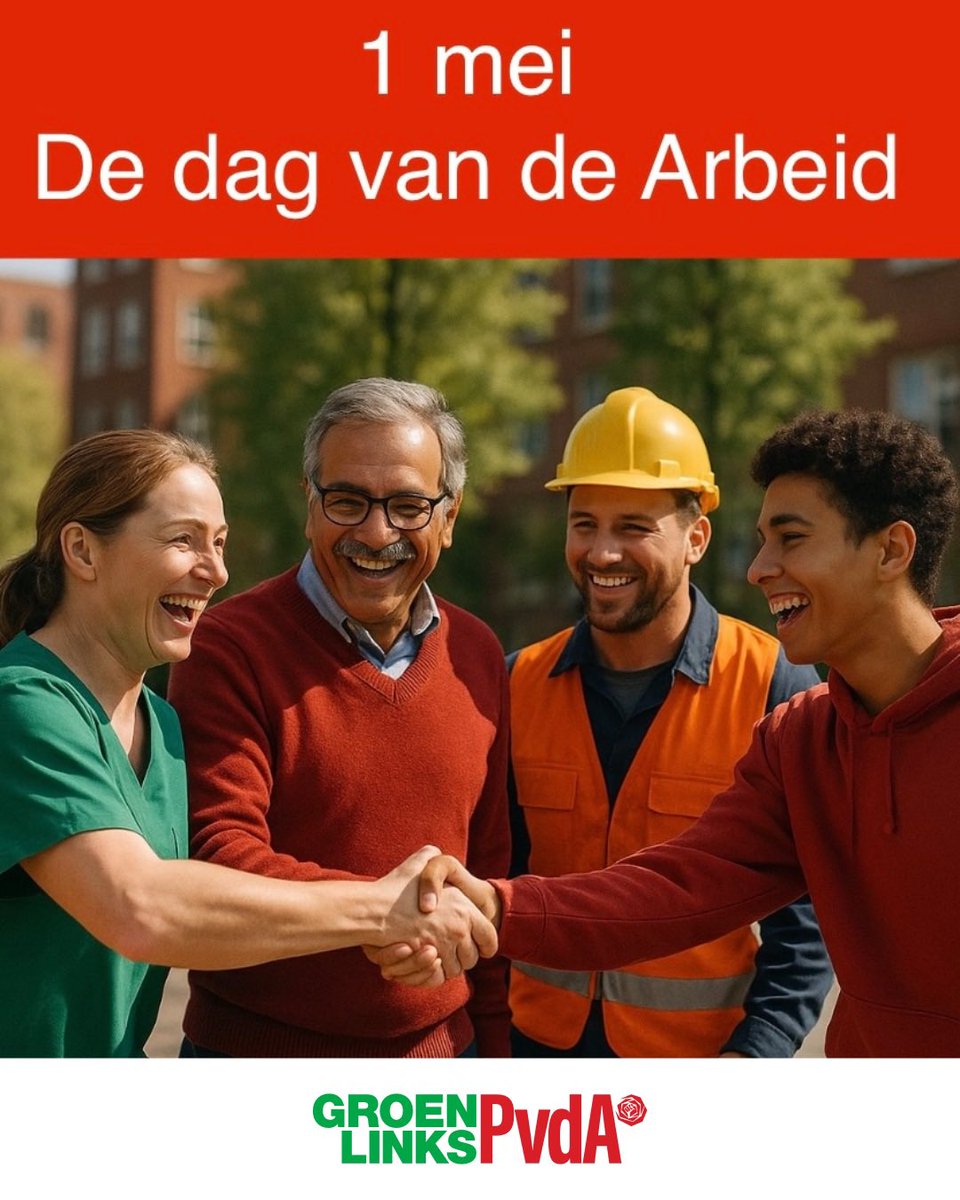 Vandaag is het 1 mei, de Dag van de Arbeid! Wij, #GroenLinksPvdA, zetten ons in voor een eerlijke, gezonde en veilige arbeidsmarkt in Flevoland – voor de economie van vandaag én voor toekomstige generaties!
