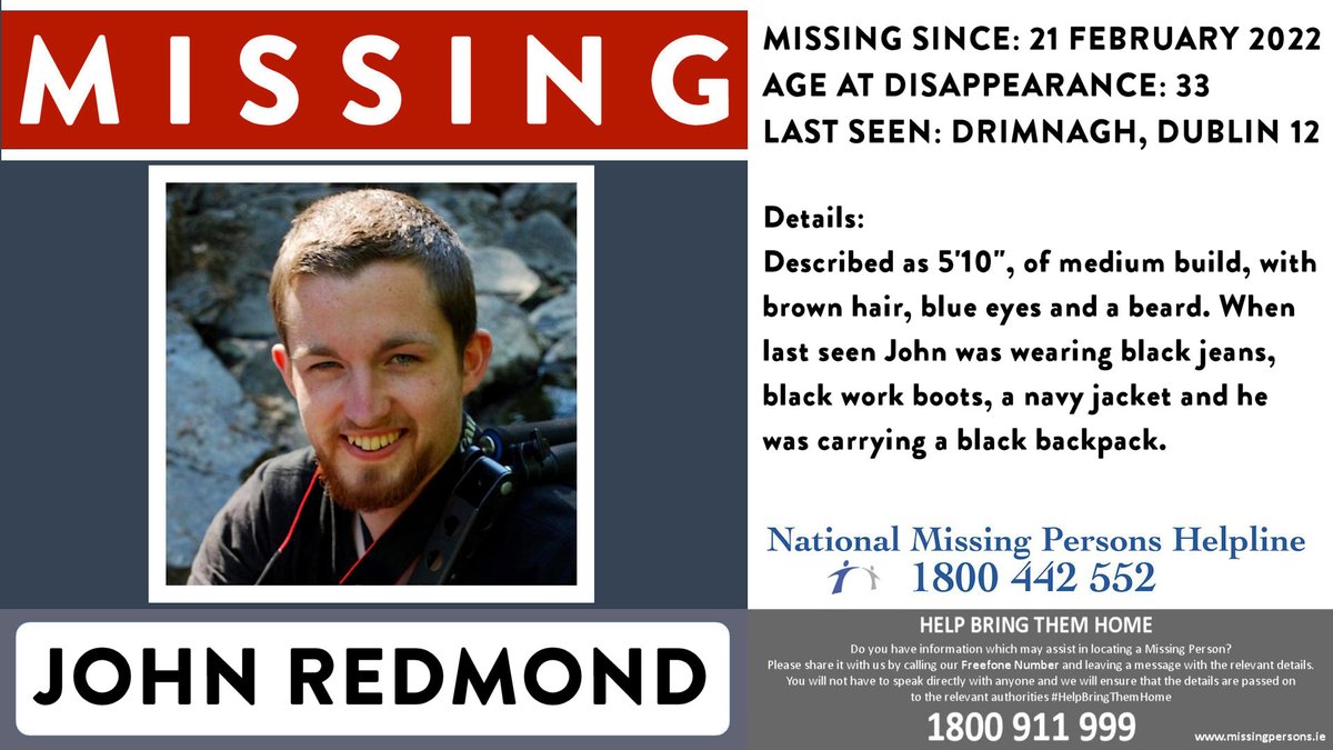 nmph_ireland's tweet photo. Please share this month's missing persons appeal displayed by THE GRAFTON BARBER on their digital screens in collaboration with our Helpline. 
Thank you for your continued support.  
#HelpBringThemHome #Missing #MissingPersons 
@GraftonBarber https://t.co/0m0HoV8G0t