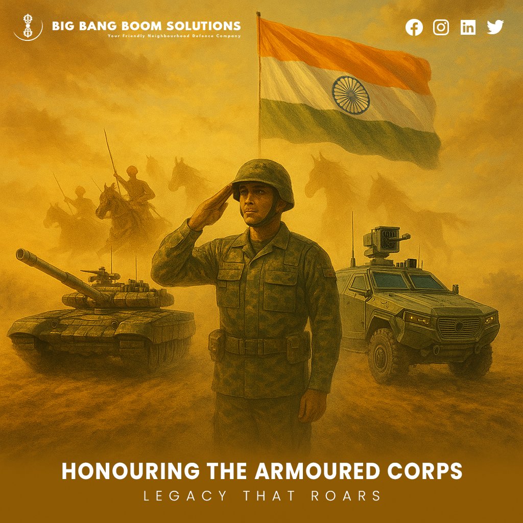 "Where once hooves thundered, now engines roar"

On May 1st, 1938, the Scinde Horse led the charge
From cavalry traditions to armoured resolve.
With Vickers tanks and Chevrolet cars,
They carved the first track of India’s mechanised might.

Today, we salute the legacy that roars