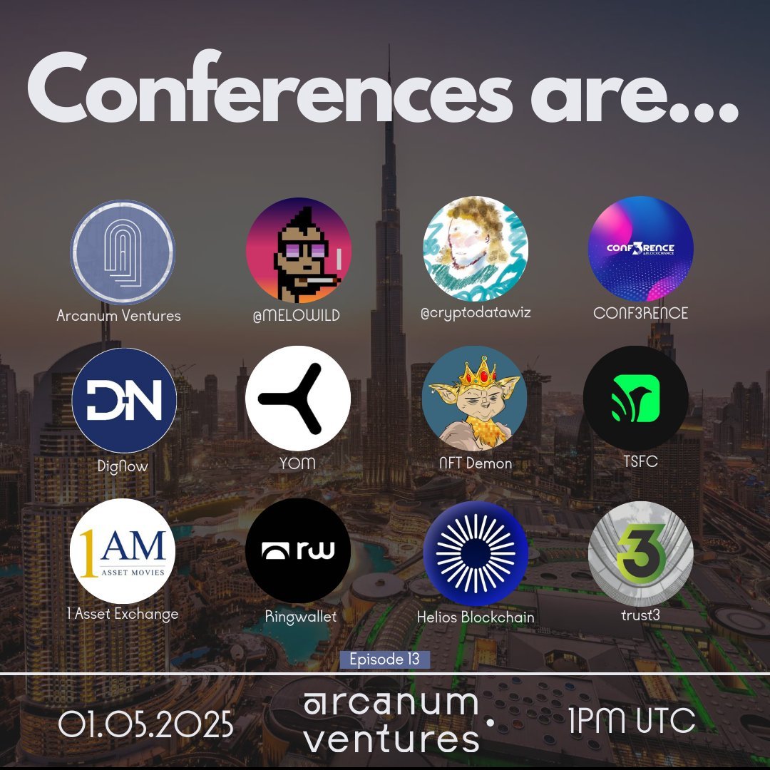 TOKEN2049 is happening now and we've got an excellent panel of guests here to talk all things conferences.

Are conferences still worth it to host or attending in 2025?

Tune in today in a few short hours and bring your best questions!

📅  TODAY

🕐 1PM UTC

Hosts:

-