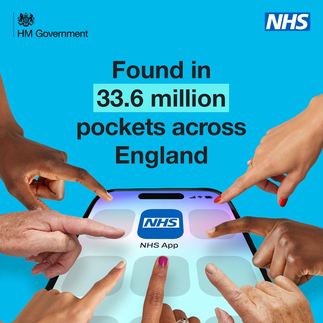 Millions of people are using the NHS App to manage their health the easy way, from ordering a prescription to checking their records.

Find out more about the #NHSApp ➡️ nhs.uk/app
