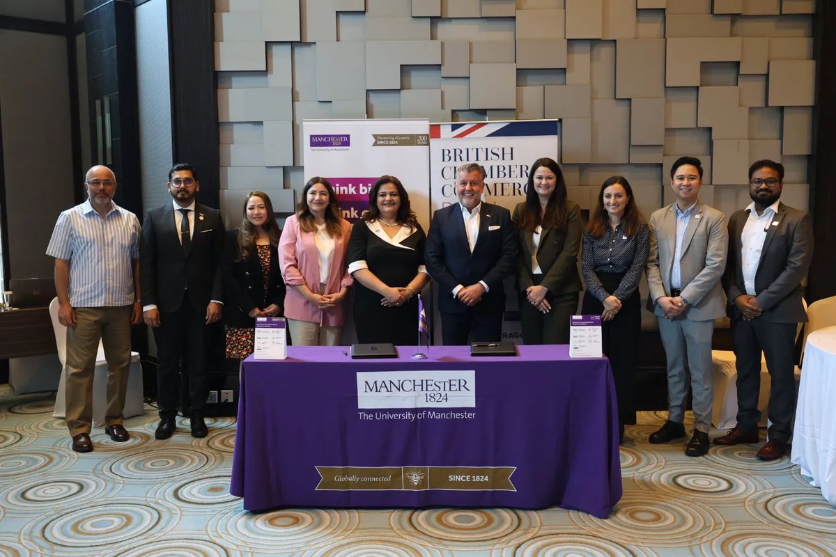 finn_elliot01's tweet image. The University of Manchester-Dubai and the British Chamber of Commerce Dubai (#BCCD) have signed a new Annual Strategic Partnership for 2025, marking a significant step forward as #UAE_UK business ties continue to deepen.