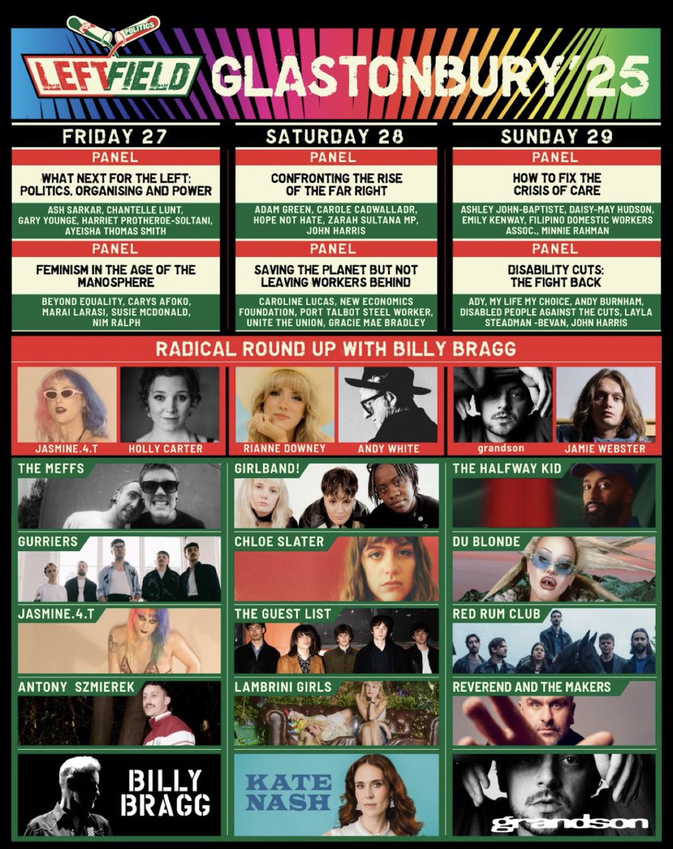 Antony Szmierek (@antonyszmierek) on Twitter photo we return to worthy farm to play the most glastonbury slot imaginable - friday night on <a href="/GlastoLeftField/">Glastonbury Left Field</a> before <a href="/billybragg/">Billy Bragg</a>
a hugely important place for us at a hugely difficult time for many. optimism as a political act. one show this year, and one we plan on making special xx we return to worthy farm to play the most glastonbury slot imaginable - friday night on <a href="/GlastoLeftField/">Glastonbury Left Field</a> before <a href="/billybragg/">Billy Bragg</a>
a hugely important place for us at a hugely difficult time for many. optimism as a political act. one show this year, and one we plan on making special xx