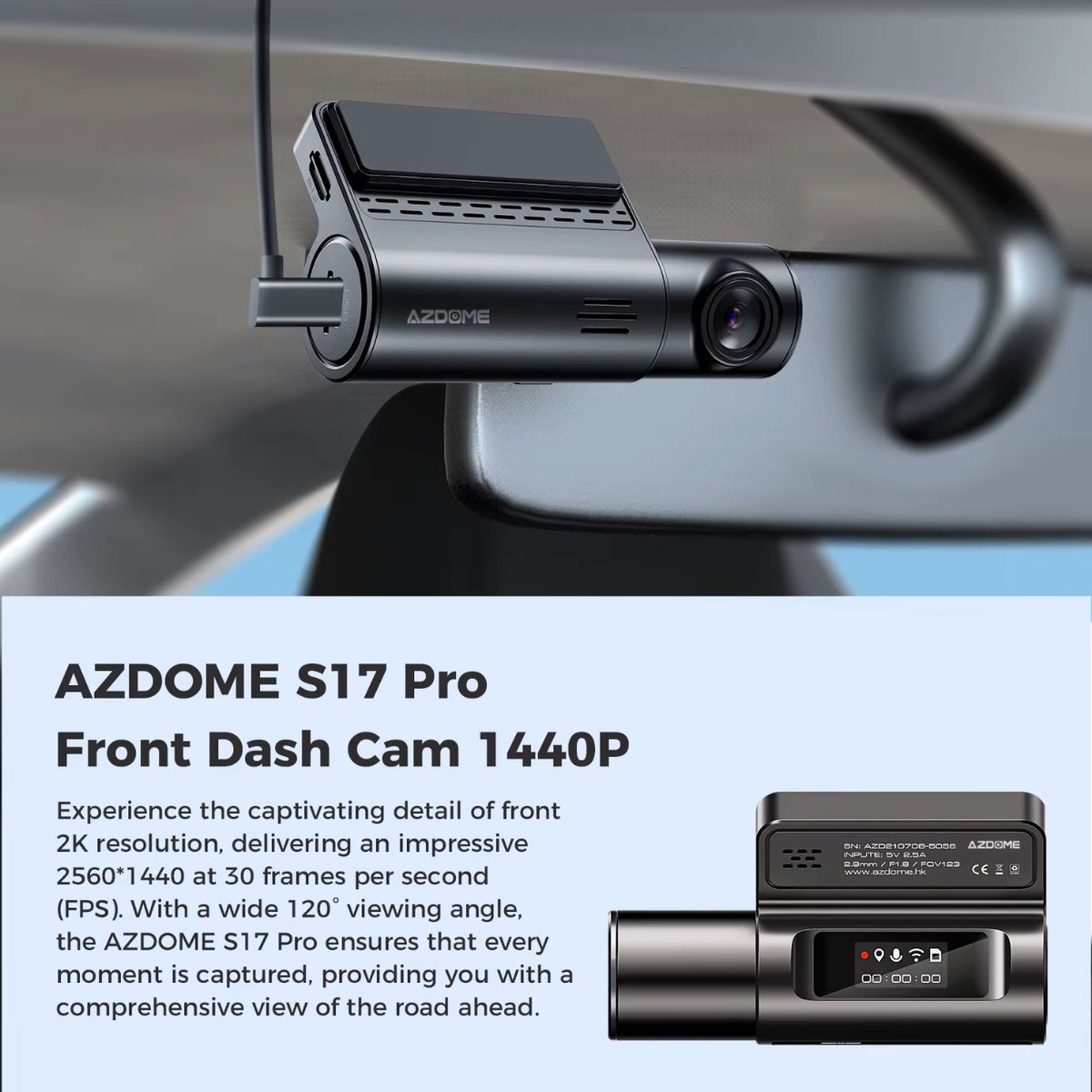 R7OYAL's tweet photo. 【4G】AZDOME S17 Pro Dash Cam 1440P مدمج بنظام تحديد المواقع و4G Cat1 Wifi 6 Car DVR التحكم الصوتي الذكي 24H وضع وقوف السيارات بطاقة 64 جيجابايت مجانية
السعر الآن: SAR 154.01 (السعر الأصلي SAR 308.06,  50% إيقاف)
🔗انقر واشتري: https://t.co/5ieTSuZvt8 https://t.co/9u8yLksKzw