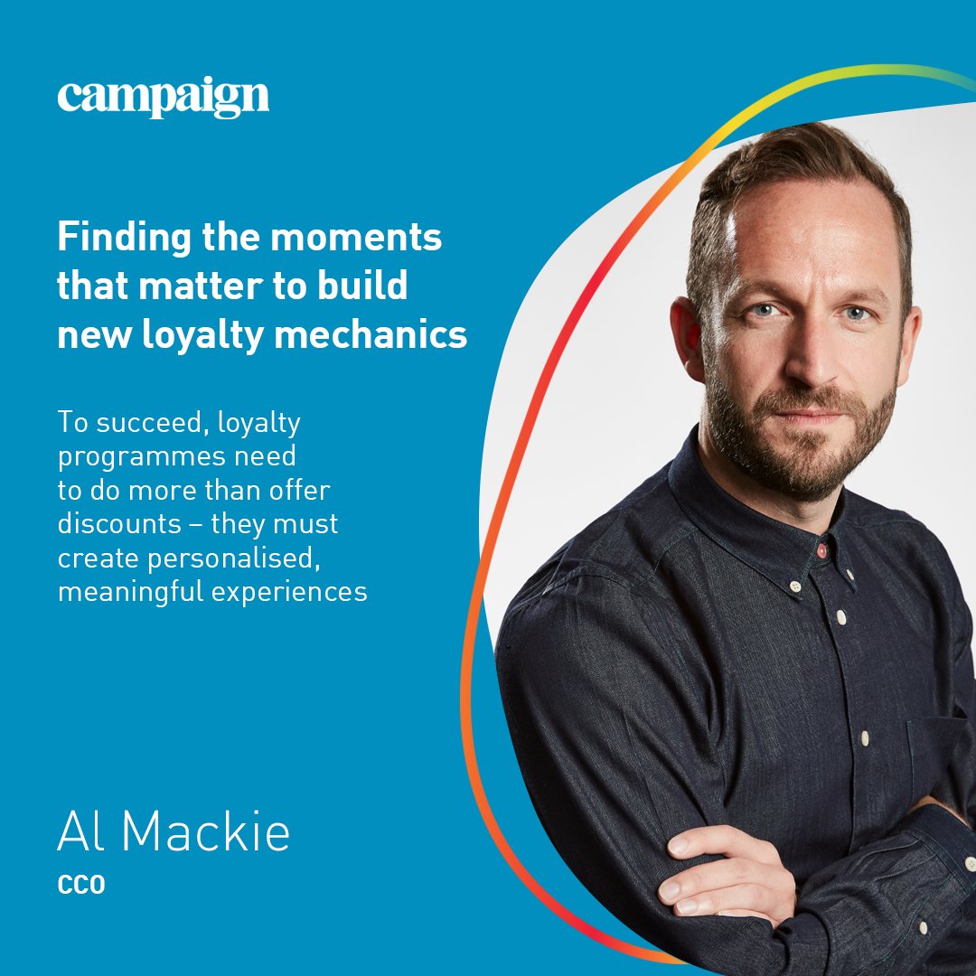 Loyalty isn’t about points — it’s about people.
Our CCO Al Mackie in <a href="/Campaignmag/">Campaign</a> 

In an AI-driven world, brands need ‘a million little big ideas’ — creative, personalised moments that turn loyalty into love.