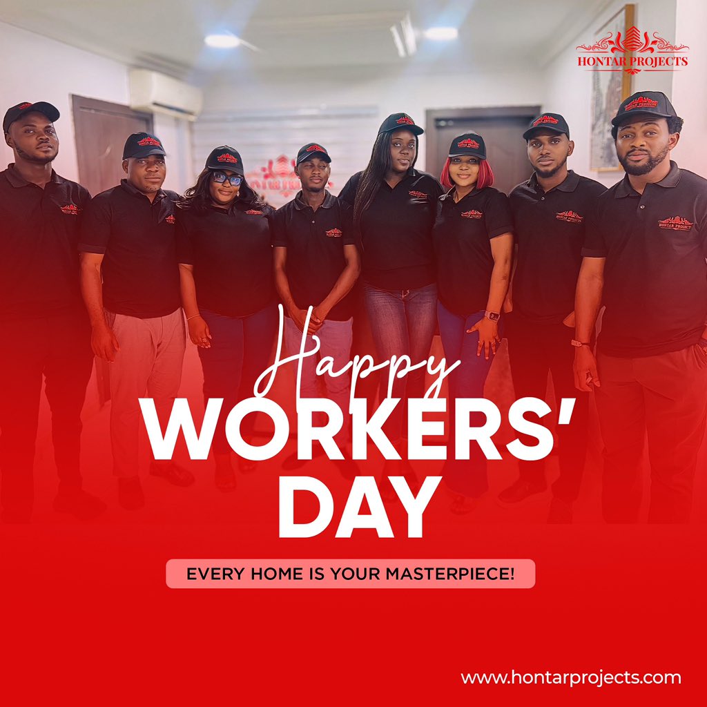 hontarprojects's tweet photo. Happy Workers' Day! 🏡
We don't just move properties; we help build dreams.
To our incredible team, who guide clients home, negotiate deals, and manage every detail with care - we celebrate your dedication to creating spaces where lives unfold.
#WorkersDay #HontarProjects https://t.co/0vZuX1UZyq