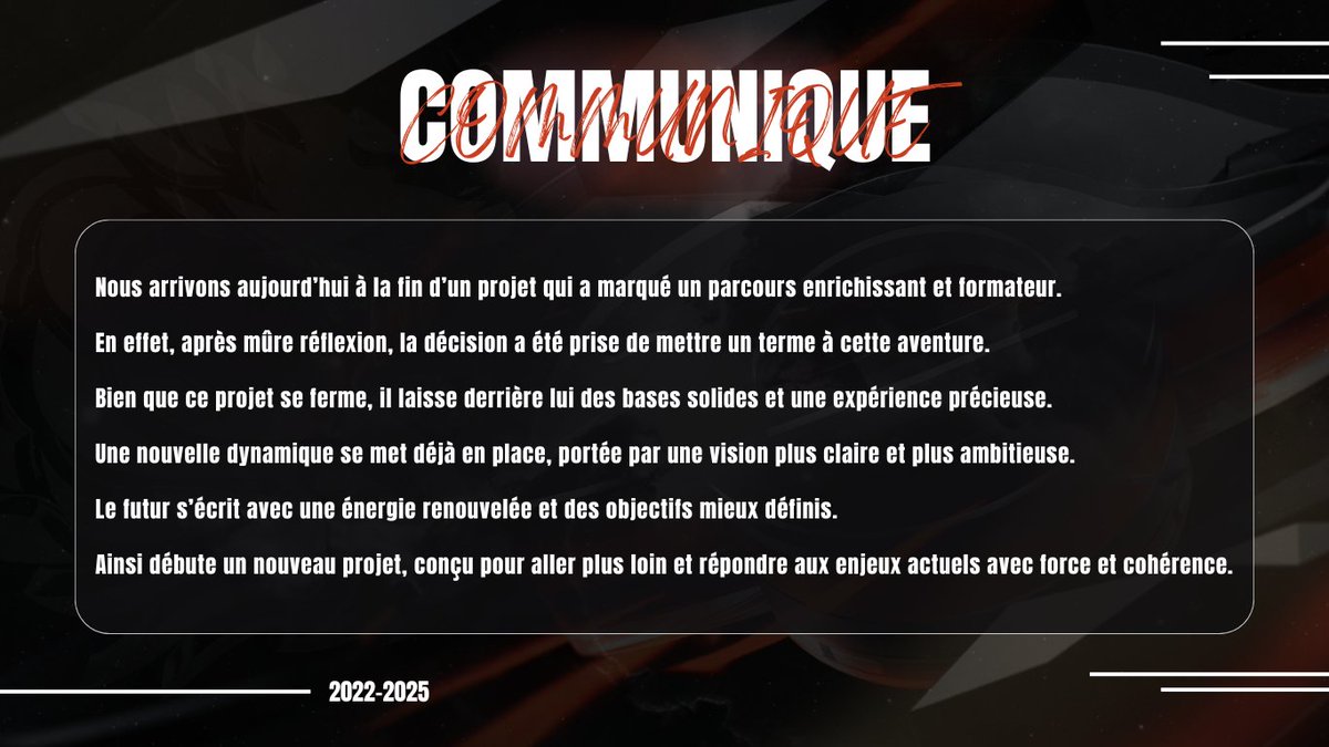 🚨COMMUNIQUÉ OFFICIEL🚨

Rendez-vous 18h ⌚️