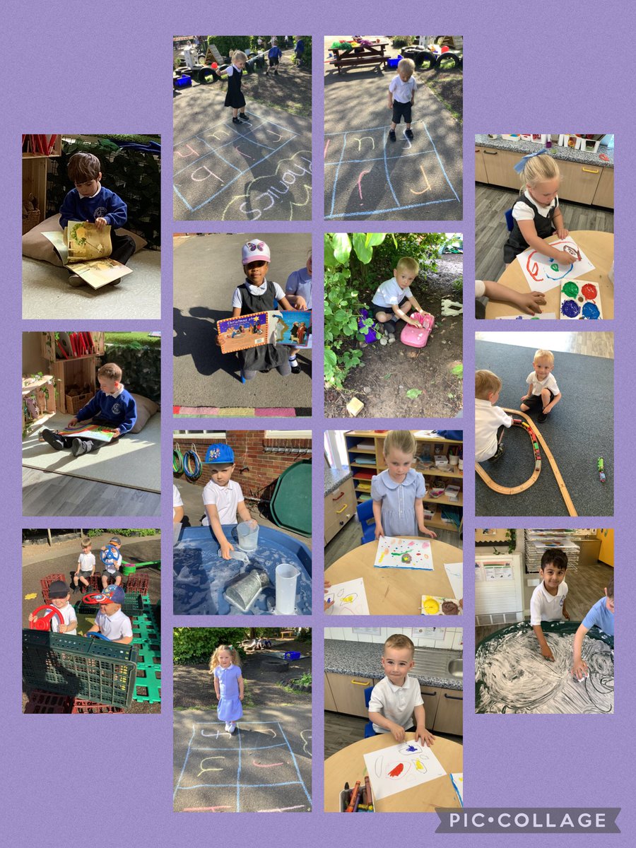We have had a busy week in Nursery, here are a few pictures of learning indoors and outdoors 😀☀️#eyfs #nursery