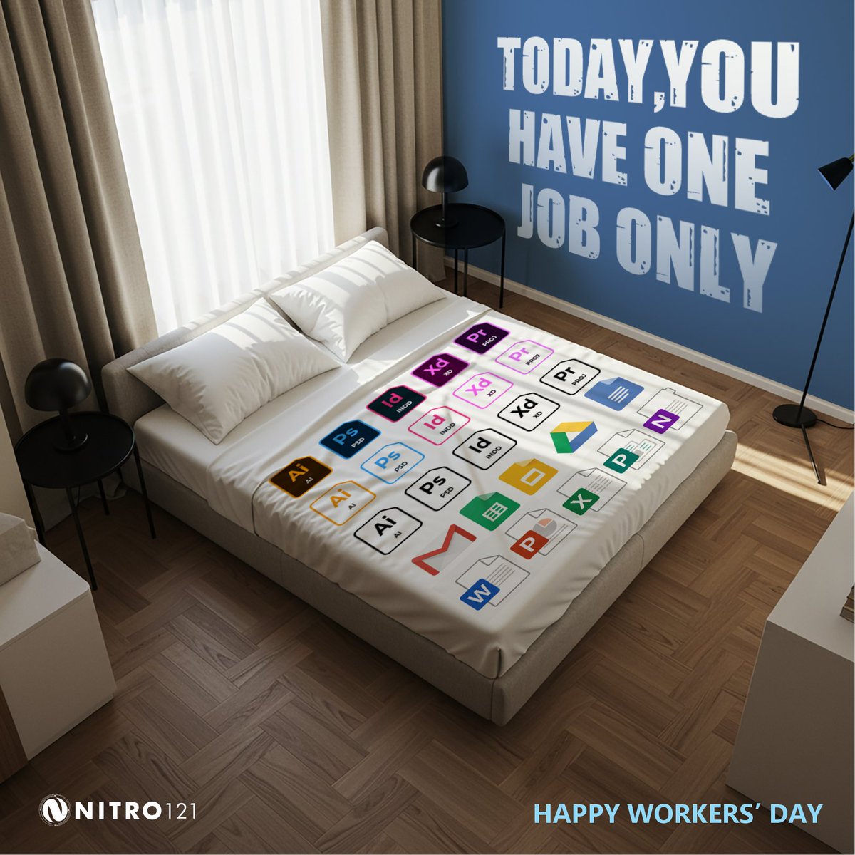 No alarms. No meetings. No hustle. Just rest — because today, that is the job. Happy Workers' Day!

#Nitro #Nitro121 #Workersday