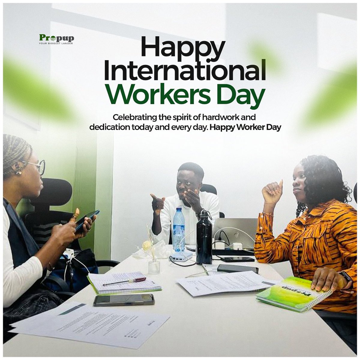 Propupng's tweet image. Here’s to the hands that build, serve, and lead.
Happy Workers’ Day from Propup!

#WorkersDay #Propup #BiggestLander #HardworkPays
