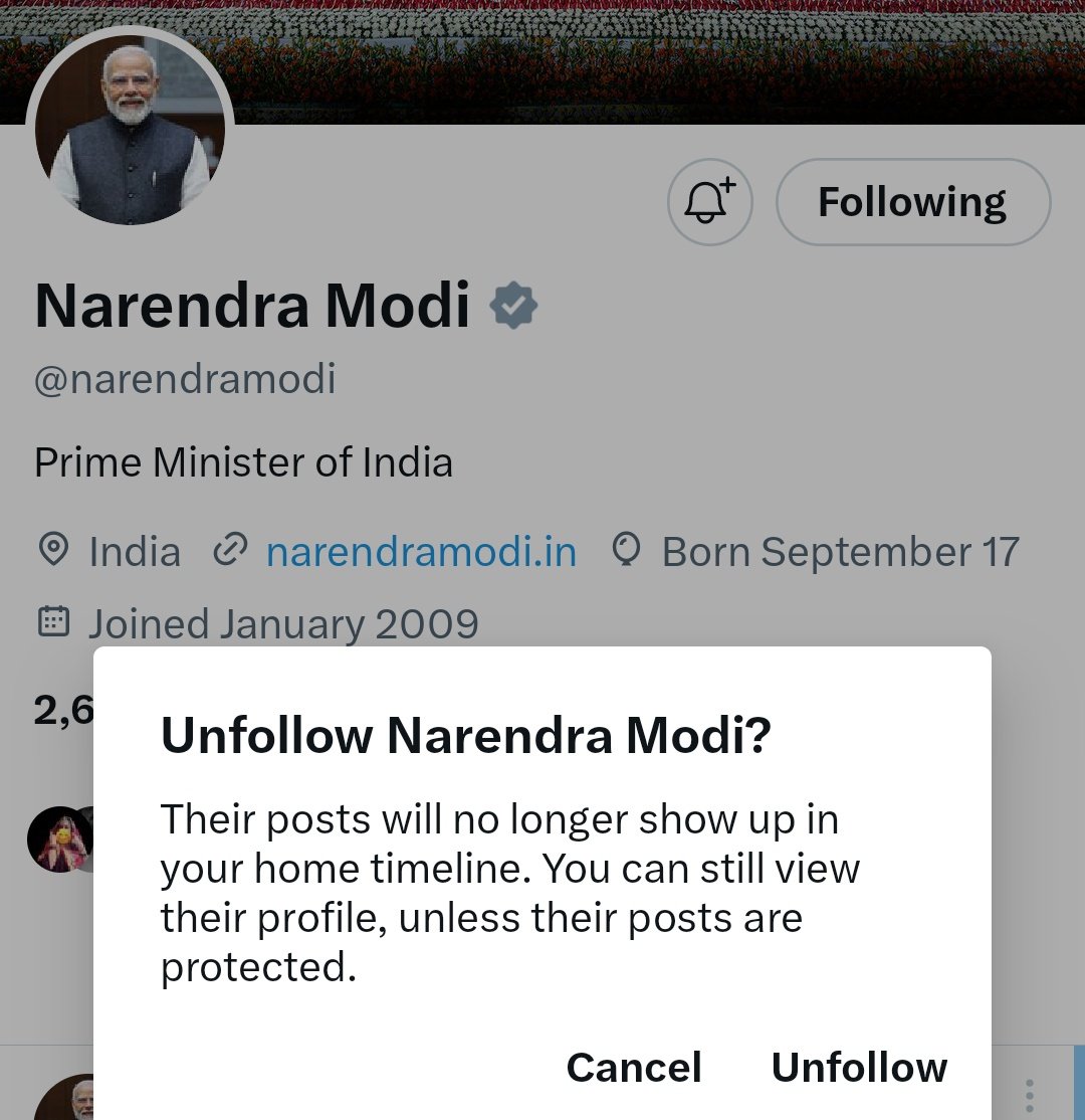 chintaktweets's tweet image. Let&apos;s make it a trend. #UnfollowModi.

#JayegatomodiHi #नरेंद्रमोदी #NarendraModi #Trump #castesensus #Caste