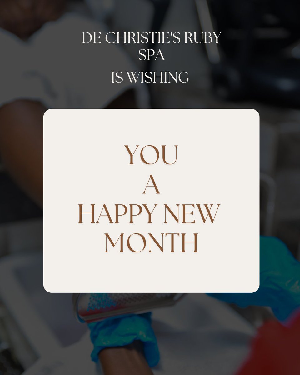 Dechristieruby's tweet image. A fresh month is here, full of new energy, new goals and new opportunities to take care of you . 
Here is to a month of balance, success and breakthroughs! 

Happy New Month from all of us at De Christie&apos;s Ruby Spa to you. 

#happynewmonth #wellnessgoals #dechristiesruby #spa