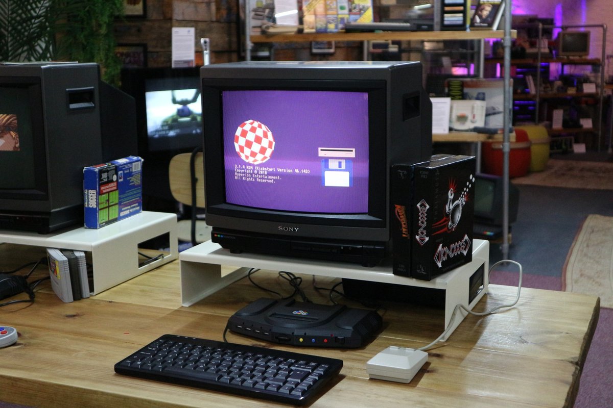 The #Multisystem2 is not just a PlayStation, Saturn, N64, SNES, NES, Amiga, NEOGEO, BBCMicro, Arcade, PCEngine, MSX, C64, Jaguar, Acorn, Atari, CoCo, Lynx, Spectrum, 68000, Megadrive.

It's hundreds more, all powered by the amazing #MiSTerFPGA community project. pre-order soon.