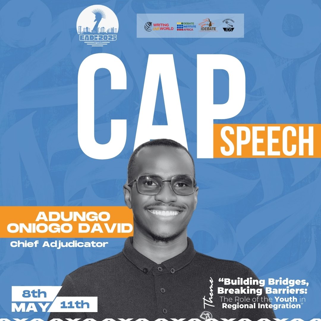 Introducing the first member of CAP-Public Speech🥁🥁🥁

Profile

TLDR: "He is Adungo Oniogo Daudi and the bio is too long..." - Anonymous

#EADC2025 #DebateAfrica #Jumuiya