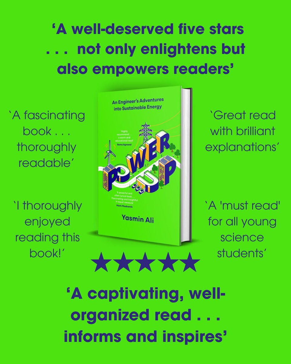 Yasmin Ali (@engineeryasmin) on Twitter photo If you've read or listened to #POWERUP, do take a few minutes to leave a review on <a href="/AmazonUK/">Amazon.co.uk</a> or <a href="/audibleuk/">Audible UK š§</a> to help the algorithm understand who the book is for, and give people an insight about whether it's for them!!
#Energy #Engineering #Books If you've read or listened to #POWERUP, do take a few minutes to leave a review on <a href="/AmazonUK/">Amazon.co.uk</a> or <a href="/audibleuk/">Audible UK š§</a> to help the algorithm understand who the book is for, and give people an insight about whether it's for them!!
#Energy #Engineering #Books