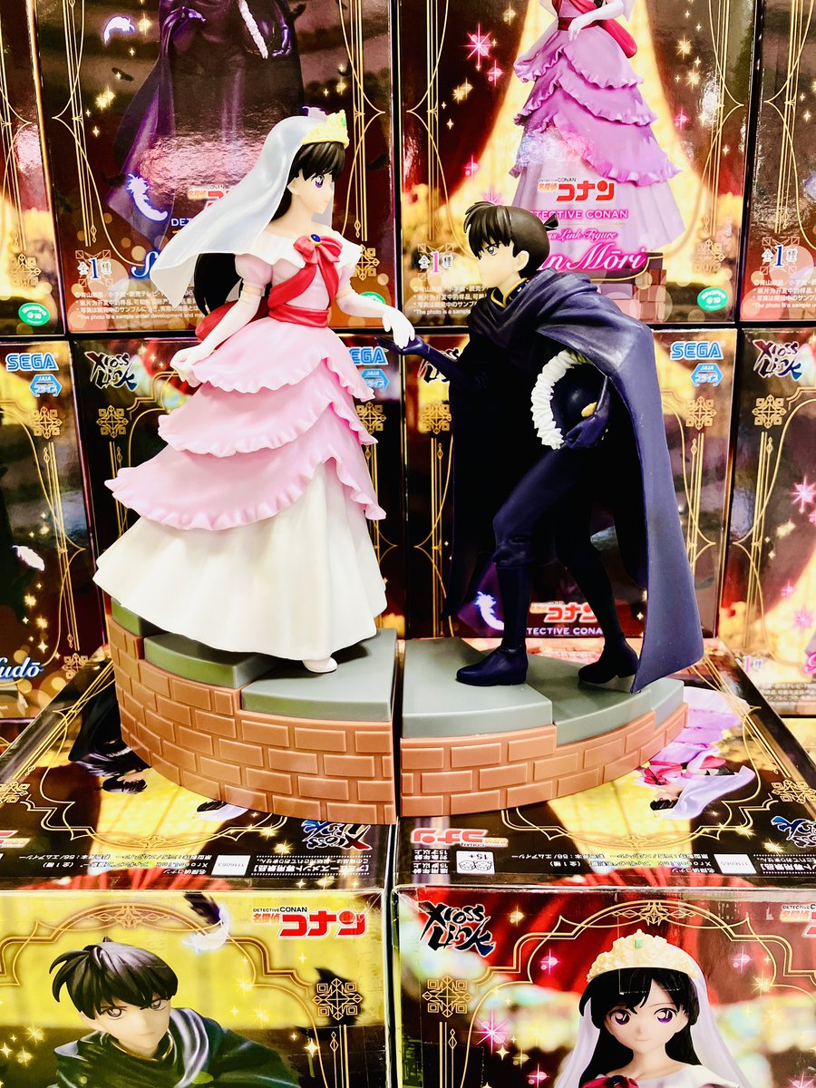 名探偵コナン XrossLinkフィギュア 毛利蘭 工藤新一 コナン 名探偵