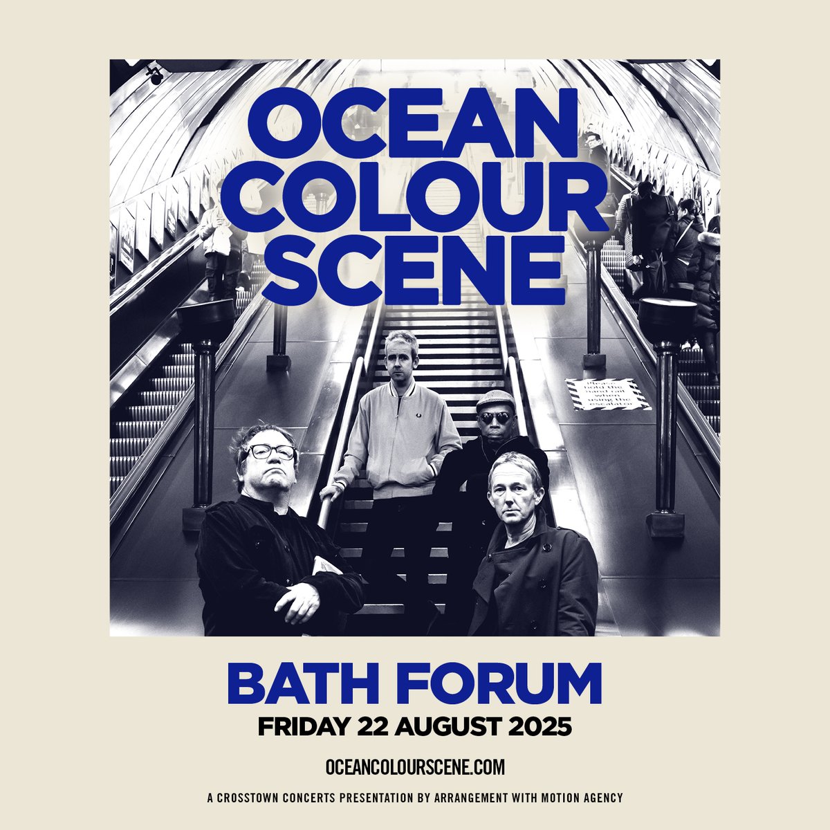 August just keeps getting better, we will be at Bath Forum on Friday 22nd. Tickets onsale tomorrow morning at 10am. Tickets at crosstownconcerts.seetickets.com/event/ocean-co…
