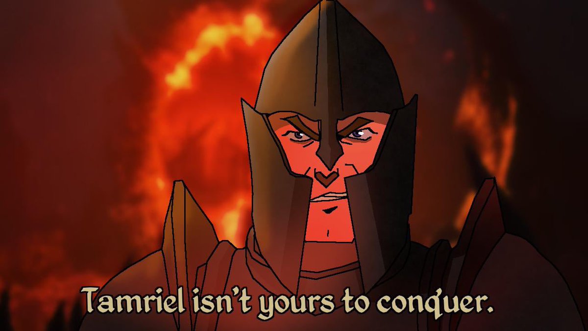 BasedRPG's tweet photo. “You Daedra seem to have forgotten something. You’ve forgotten that I’m Him™.”
-John Oblivion https://t.co/EZy84vy5Wq