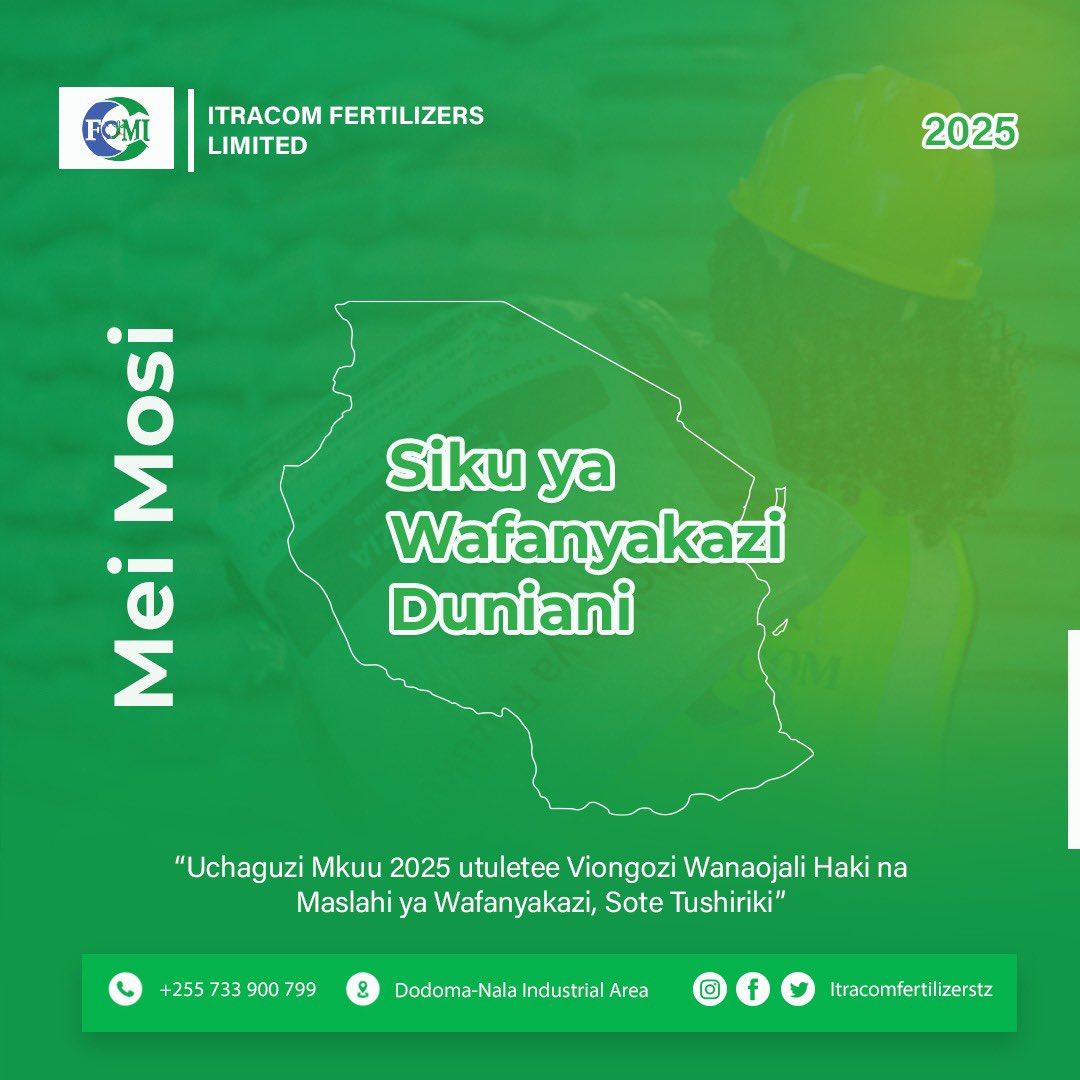 Heri ya siku ya wafanyakazi duniani
#tumiamboleazafomi