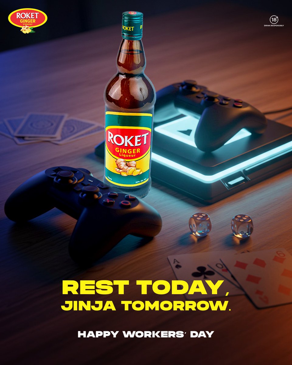 RoketNG's tweet photo. Happy workers day Jinja Nation. 
Today is for you, the real MVP. Rest, refresh, and get ready for more wins ahead. 

#WorkersDay #Roket #RoketNG #Jinja #JinjaNation #NoDullMoments https://t.co/ICiLUjnyKg
