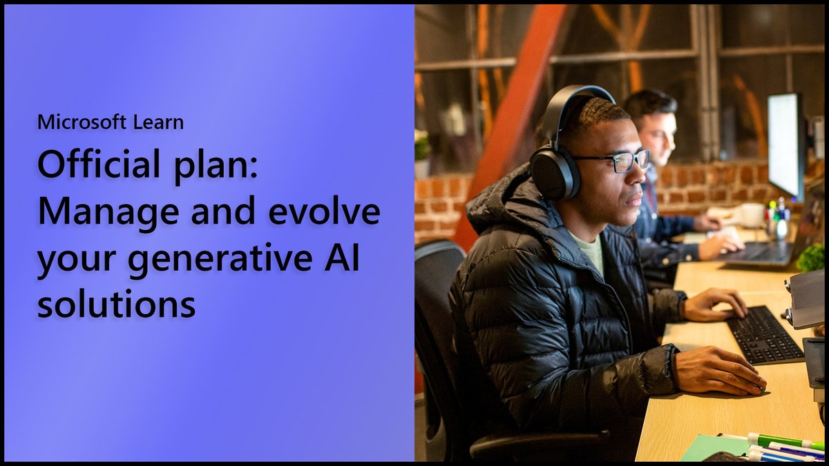 This Microsoft Learn Plan will guide you through the process of managing and evolving your #GenAI solutions. Learn how to use a prompt flow, collaborate through hubs and projects, and more: msft.it/6010SRsZq