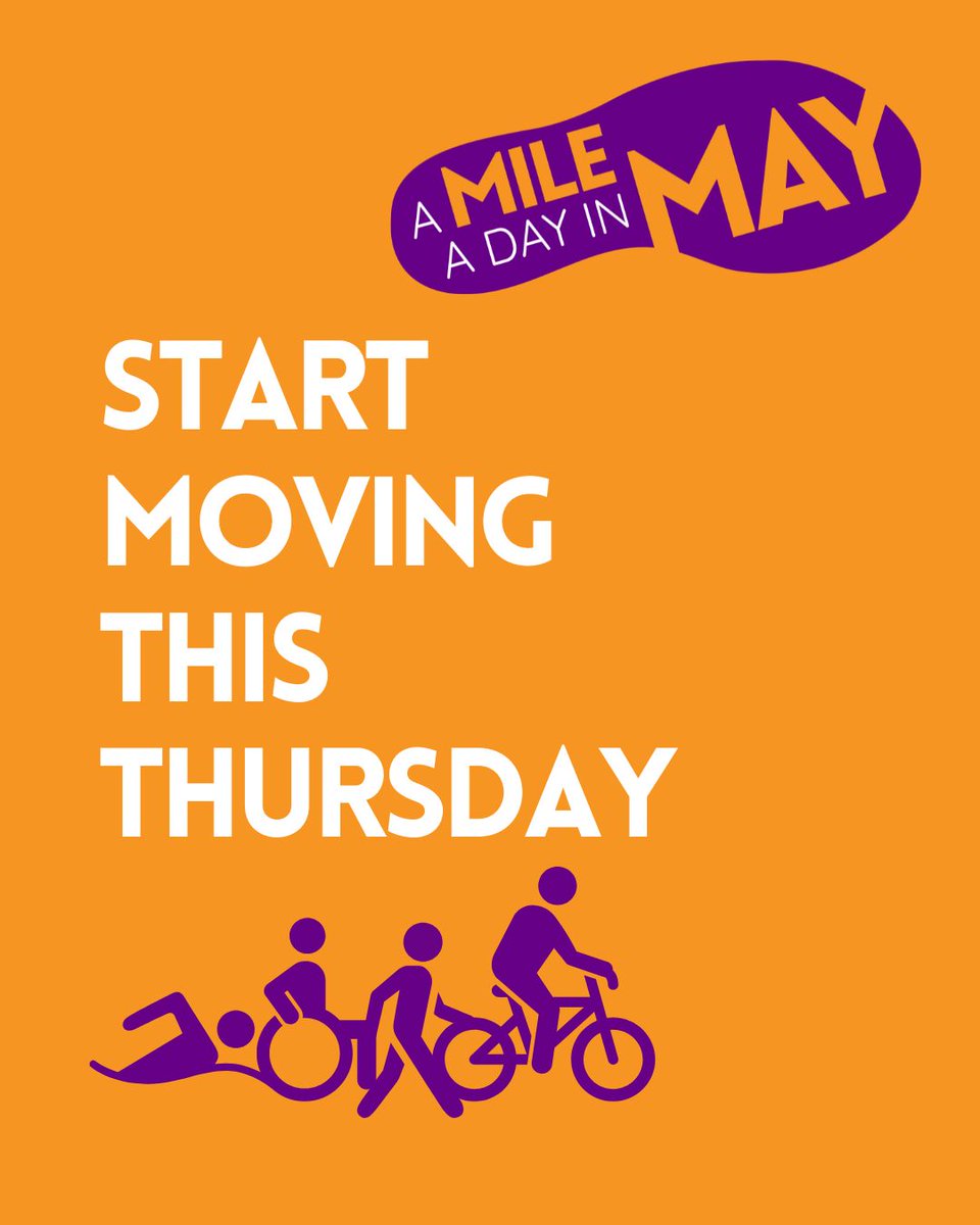 🥳 And we're off! A Mile a Day in May has begun! 

🚶‍♂️ Good luck to our supporters who have signed up so far, you’re making a difference with every step. If you haven’t joined yet? There’s still time! 

💜 Sign up today and move for our cause. 

🔗 #Linkinbio

#AMileADayInMay