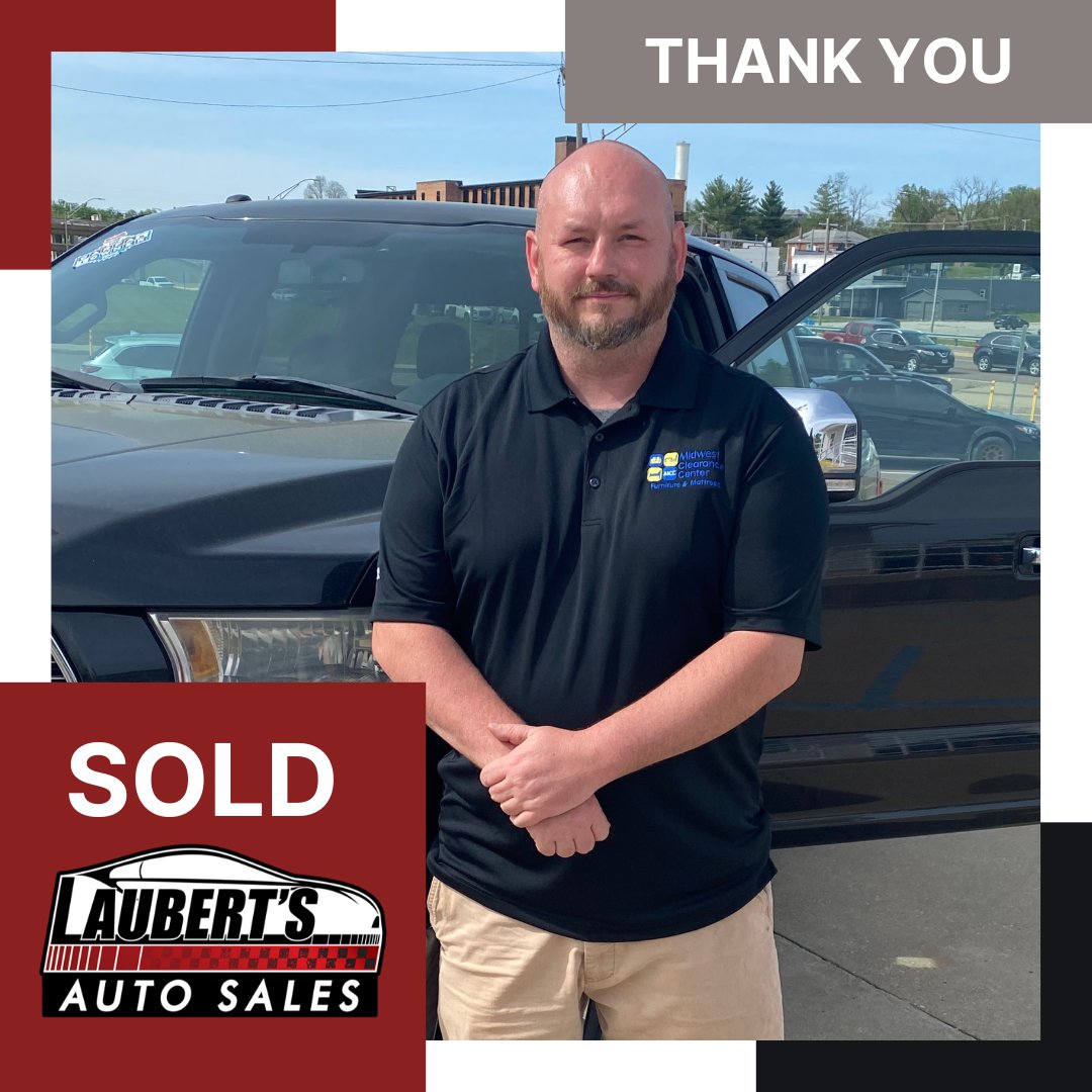 LaubertAutoSale's tweet photo. Mr. Walther just picked up a Ford F-150 and we’re 99% sure he instantly became cooler. 🛻😎
Congrats + THANK YOU from all of us at Laubert’s Auto Sales!
Get ready for random "Can you help me move?" texts... 😂
#LaubertsAutoSales #FordF150 #TruckLife #BuiltFordTough #TruckYeah https://t.co/sJUhi8tvMT