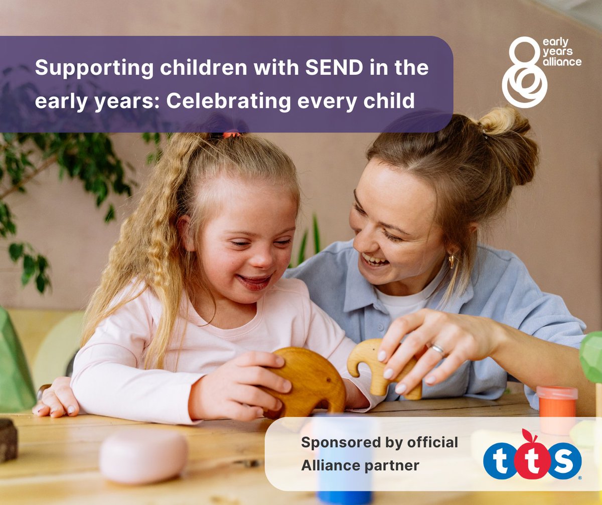 Early Years Alliance (@eyalliance) on Twitter photo *New* Alliance toolkit: Supporting children with SEND in the early years: celebrating every child - available to purchase now on EYA Central!
Kindly sponsored by official Alliance partner <a href="/TTSResources/">TTS Resources</a>
Get your copy today! bit.ly/4jX8Fzw *New* Alliance toolkit: Supporting children with SEND in the early years: celebrating every child - available to purchase now on EYA Central!
Kindly sponsored by official Alliance partner <a href="/TTSResources/">TTS Resources</a>
Get your copy today! bit.ly/4jX8Fzw