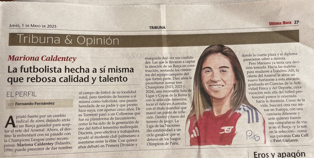 SolerCatalina's tweet image. El nostre #orgullfelanitxer @mariona8co