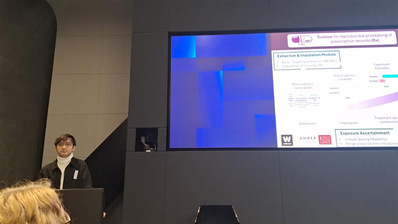 DATAMIND - HDR UK Hub for Mental Health Research (@dataminduk) on Twitter photo Next up at our Data Science Meeting, <a href="/chrislowh/">Chris Lo 💊🧬🧠</a> from <a href="/KingsCollegeLon/">King's College London</a> introduces T-Rx: an R package that simplifies the processing of prescription records into exposure periods and treatment-related #phenotypes. This toolbox makes it easy to work reproducibly across databases, Next up at our Data Science Meeting, <a href="/chrislowh/">Chris Lo 💊🧬🧠</a> from <a href="/KingsCollegeLon/">King's College London</a> introduces T-Rx: an R package that simplifies the processing of prescription records into exposure periods and treatment-related #phenotypes. This toolbox makes it easy to work reproducibly across databases,