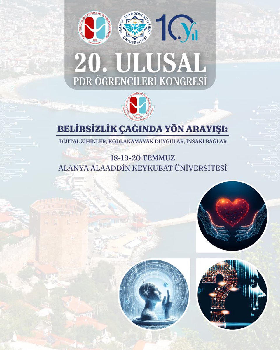 Saygıdeğer Psikolojik Danışma ve Rehberlik Bölümü öğrencilerimiz, alanımızın en kapsamlı ve tek öğrenci kongresi 20. Ulusal PDR Öğrencileri Kongresi ile karşınızdayız!