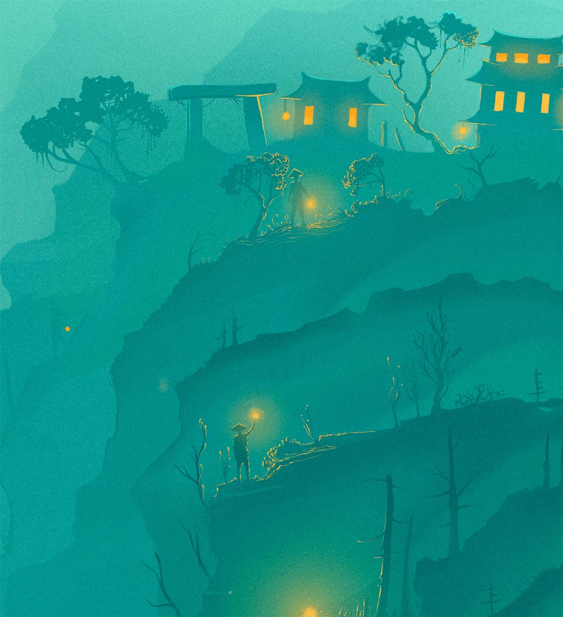 k_a_teryna's tweet image. At request of my friend Francesco Verso, I created an illustration for the cover of Wang Jinkang’s novel’s Italian edition.