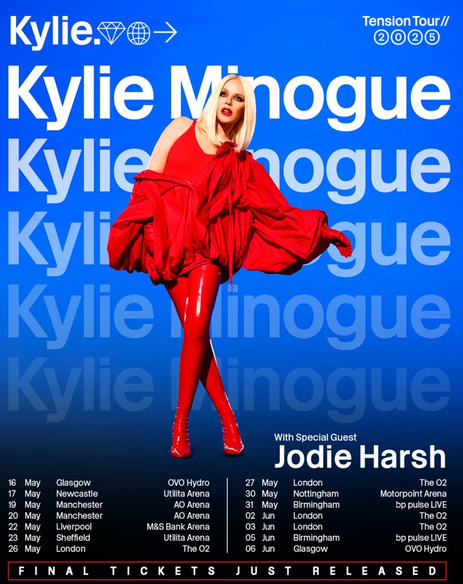 Jodie Harsh (@jodieharsh) on Twitter photo It’s Kylie summer! Can’t wait to set off on the road with <a href="/kylieminogue/">Kylie Minogue</a> and turn these arenas into the biggest dance floors! See you in two weeks ❤️ It’s Kylie summer! Can’t wait to set off on the road with <a href="/kylieminogue/">Kylie Minogue</a> and turn these arenas into the biggest dance floors! See you in two weeks ❤️