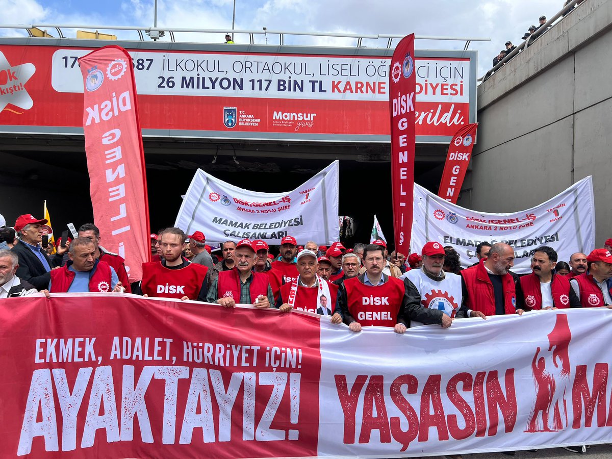 Ekmek, adalet, hürriyet için ayaktayız!

Yaşasın #1MAYIS